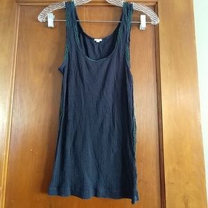 J Crew beaded ribbed tank